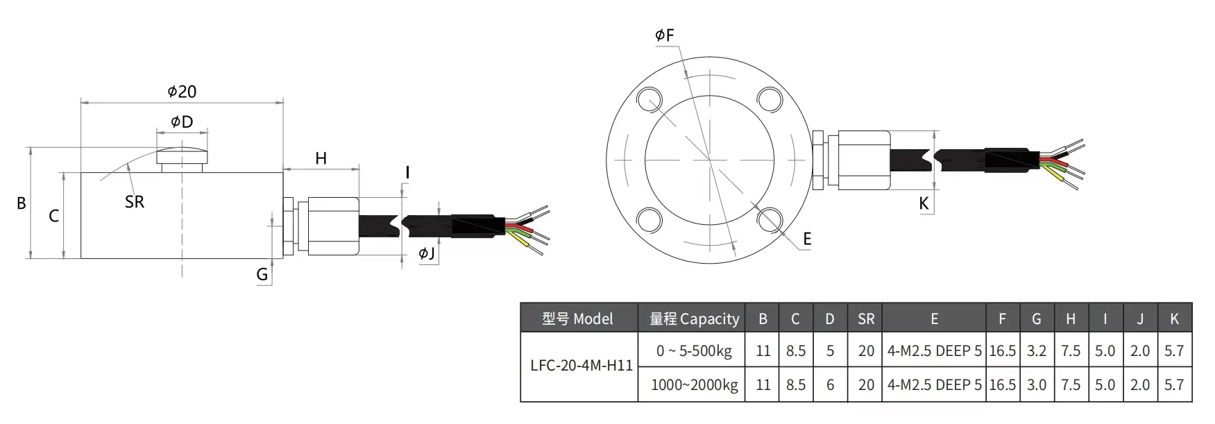 LFC-20-4M-H11 Product Dimension