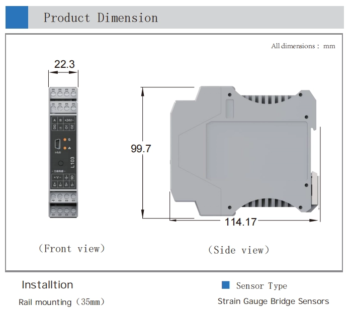 L103 Digital amplifier suppport TEDS function